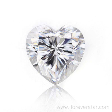 DEF EX-VG GRA 1carat loose heart moissanite diamond